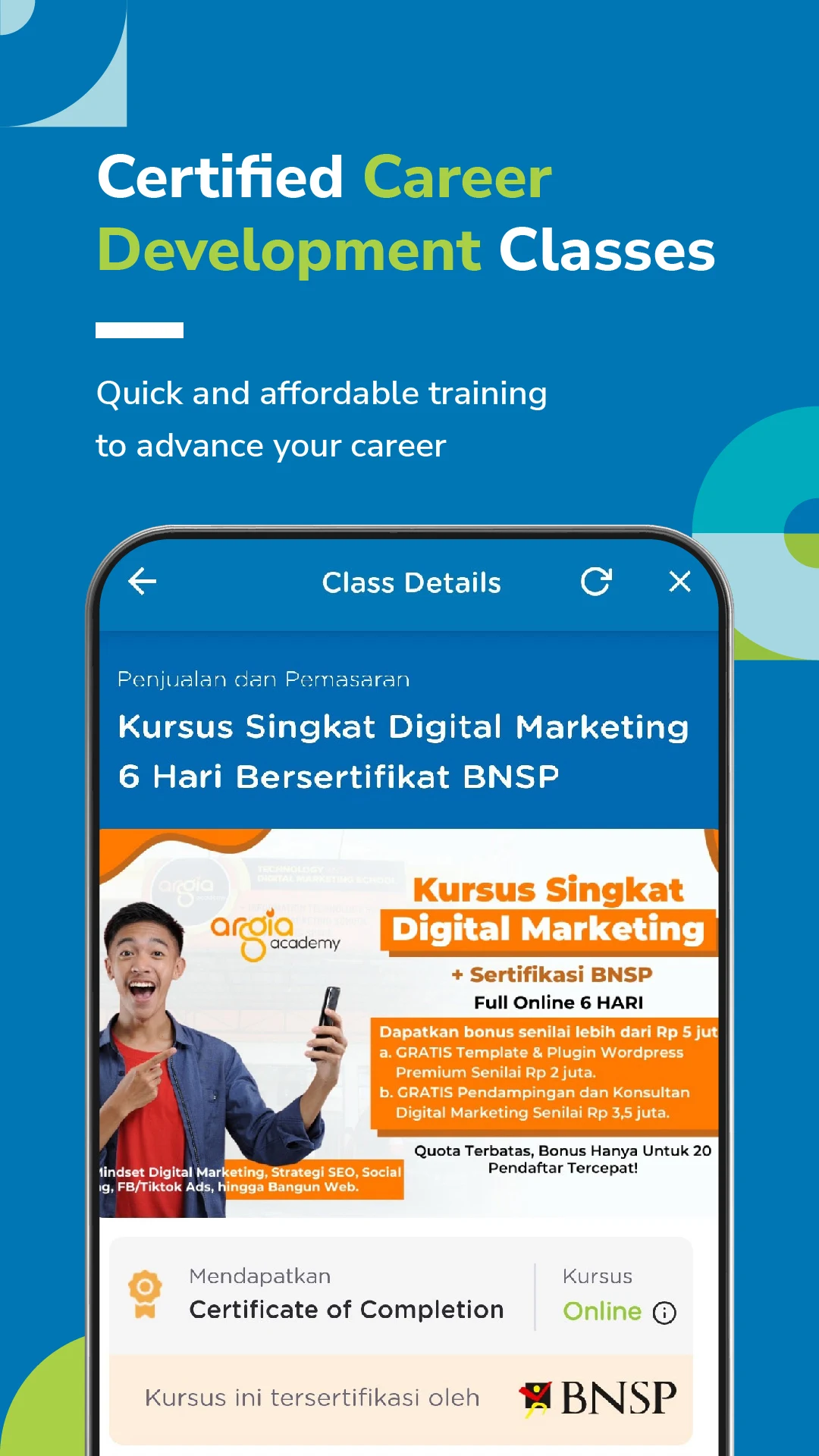 Cakap – Online Learning screenshot
